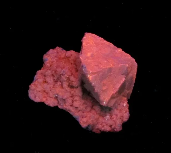 Plumboan Calcite Ps. Cerussite, on Calcite - image 3