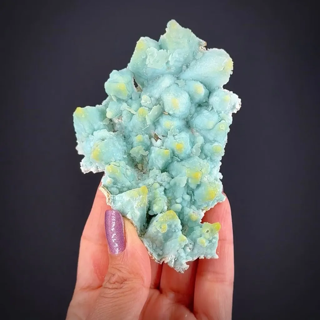 Plumbogummite ps. after Calcite image