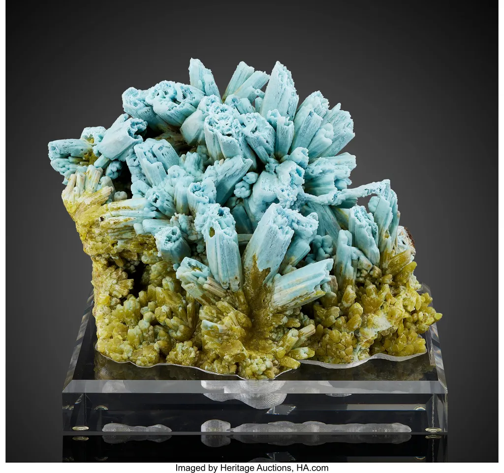 Plumbogummite pseudomorph after Pyromorphite image