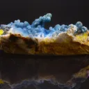 Plumogummite, boytroidal, sapphire blue with yellow pyromorphite - image 2