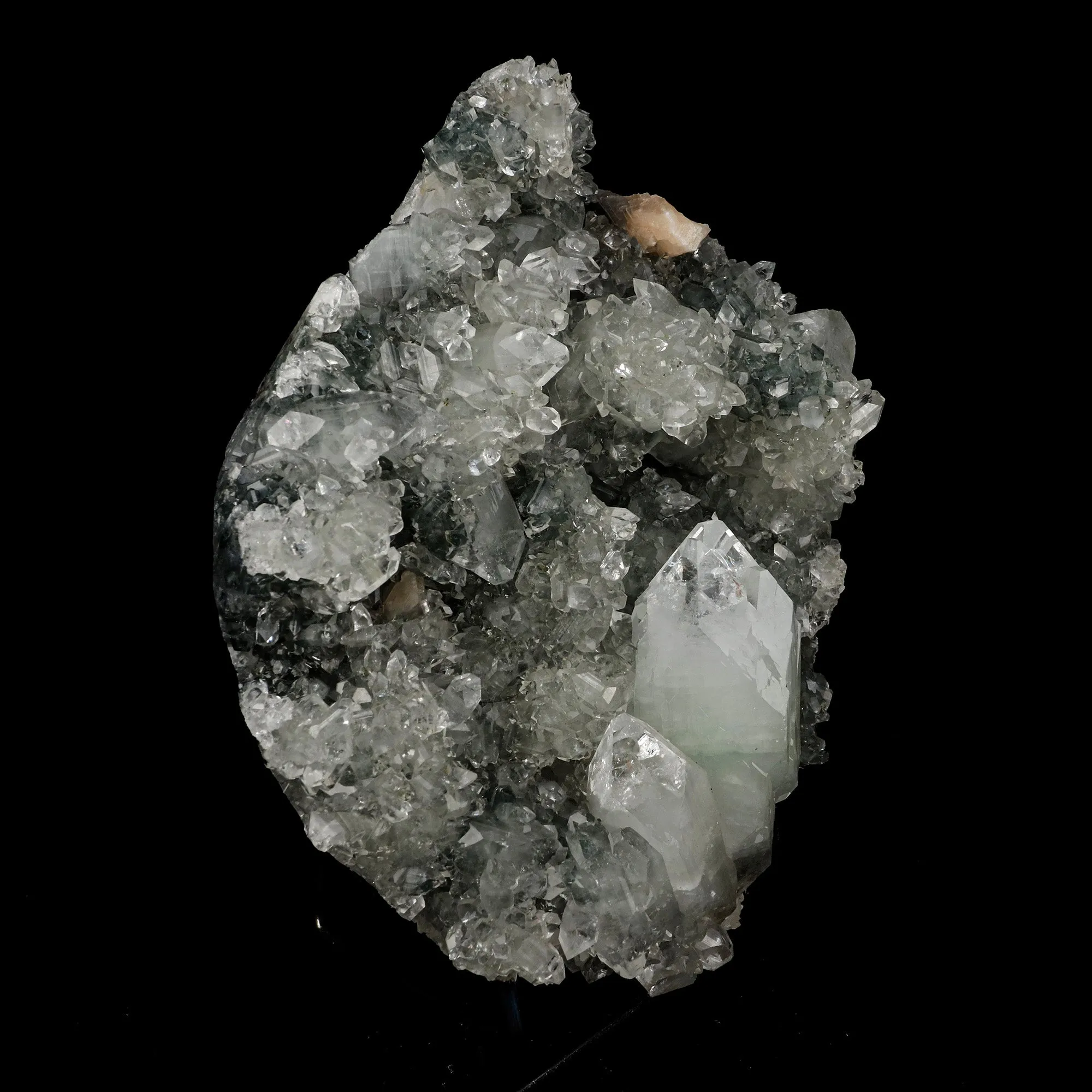 Pointed Apophyllite with Stilbite Big Cluster Natural Mineral Specimen - image 2
