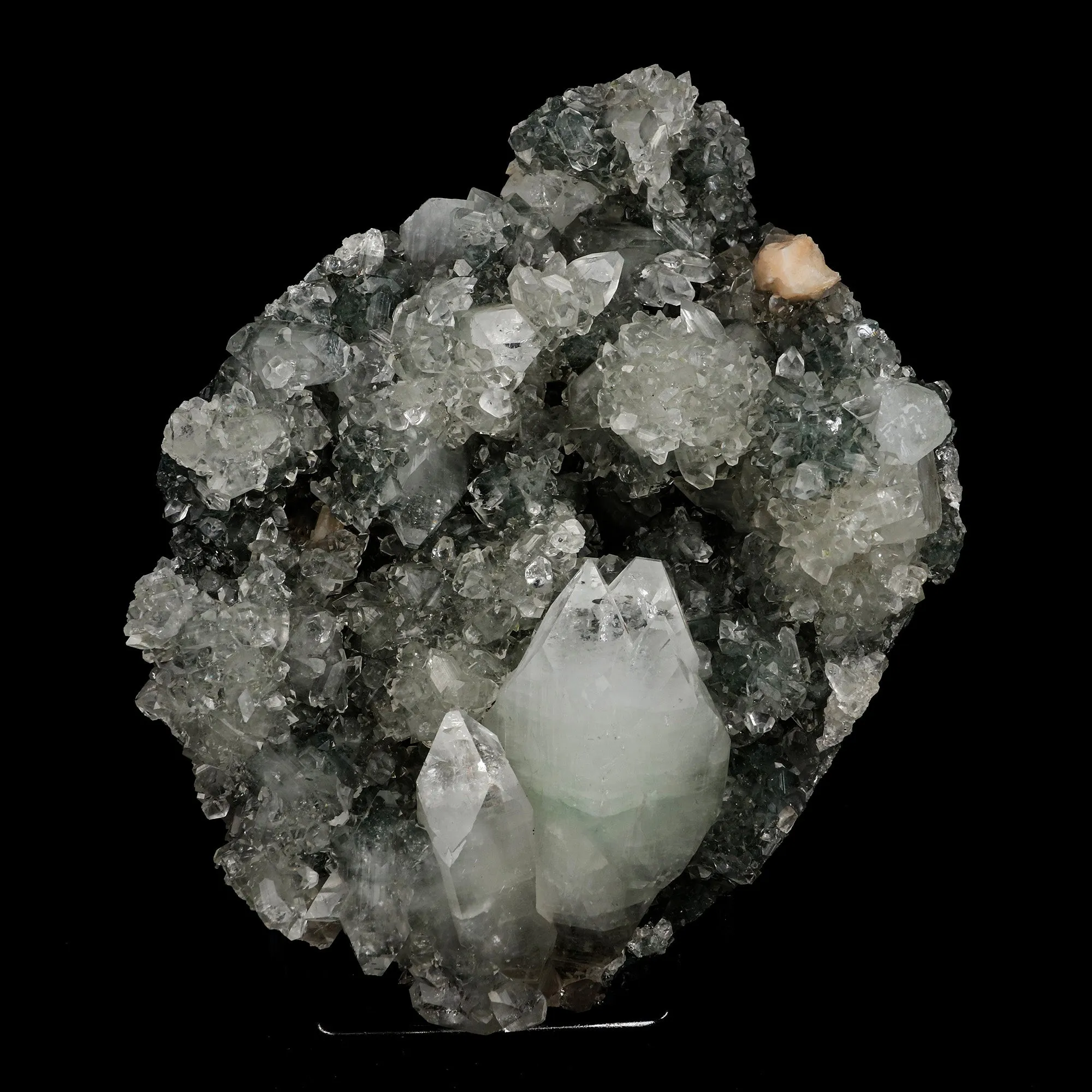 Pointed Apophyllite with Stilbite Big Cluster Natural Mineral Specimen - image 1