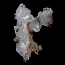 Pointed Apophyllite with Stilbite On Chalcedony Natural Mineral - image 1