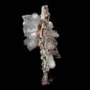 Pointed Apophyllite with Stilbite On Chalcedony Stalactite - image 5