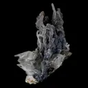 Pointed Calcite Crystal On Chalcedony Coral Formation Natural Mineral Specimen - image 3