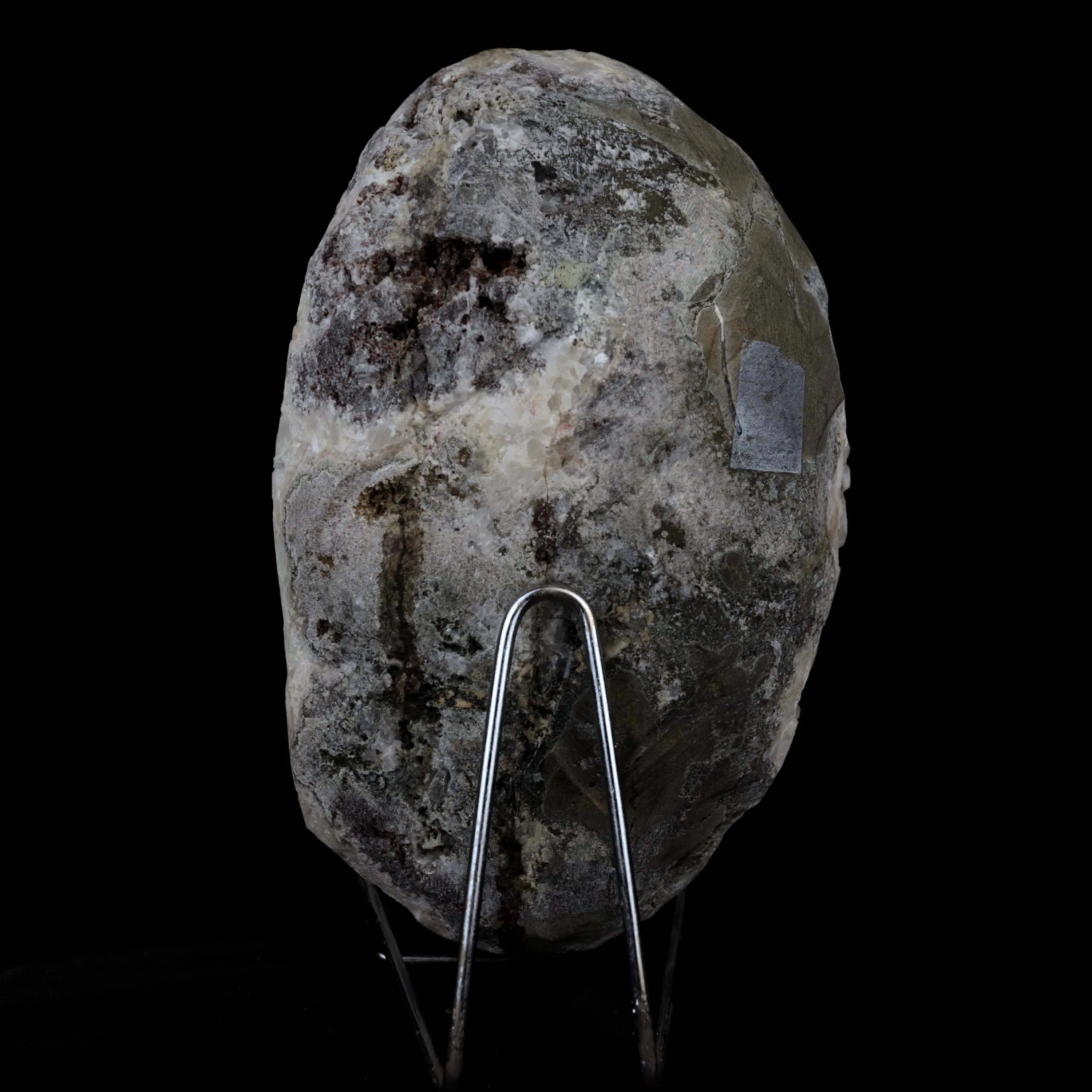 Pointed Green Apophyllite with Stilbite Inside Geode Natural Mineral Specimen - image 5