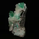 Pointed Green Apophyllite with Stilbite Natural Mineral Specimen - image 3