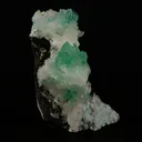 Pointed Green Apophyllite with Stilbite Natural Mineral Specimen - image 2