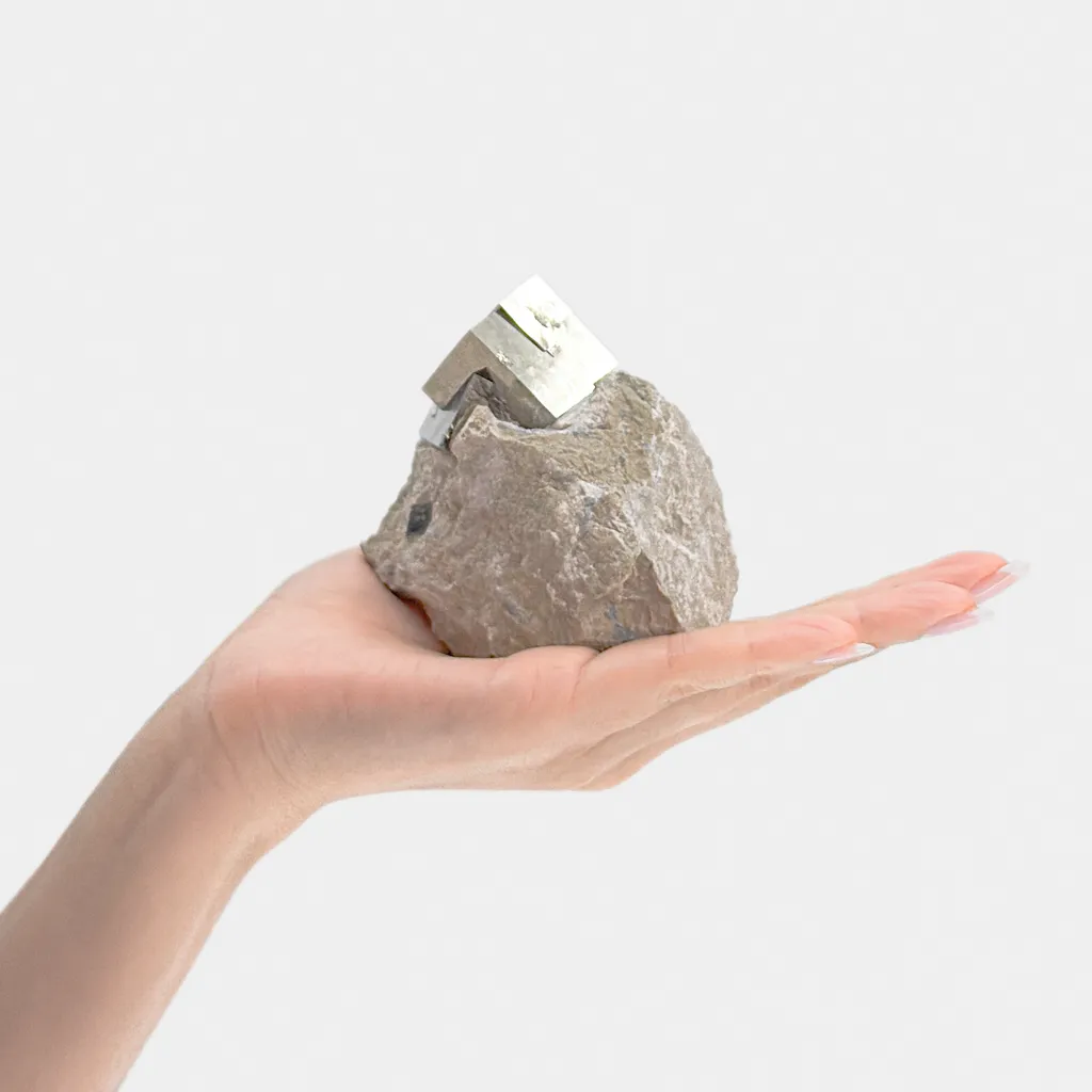 Pointed Pyrite in Matrix - image 4