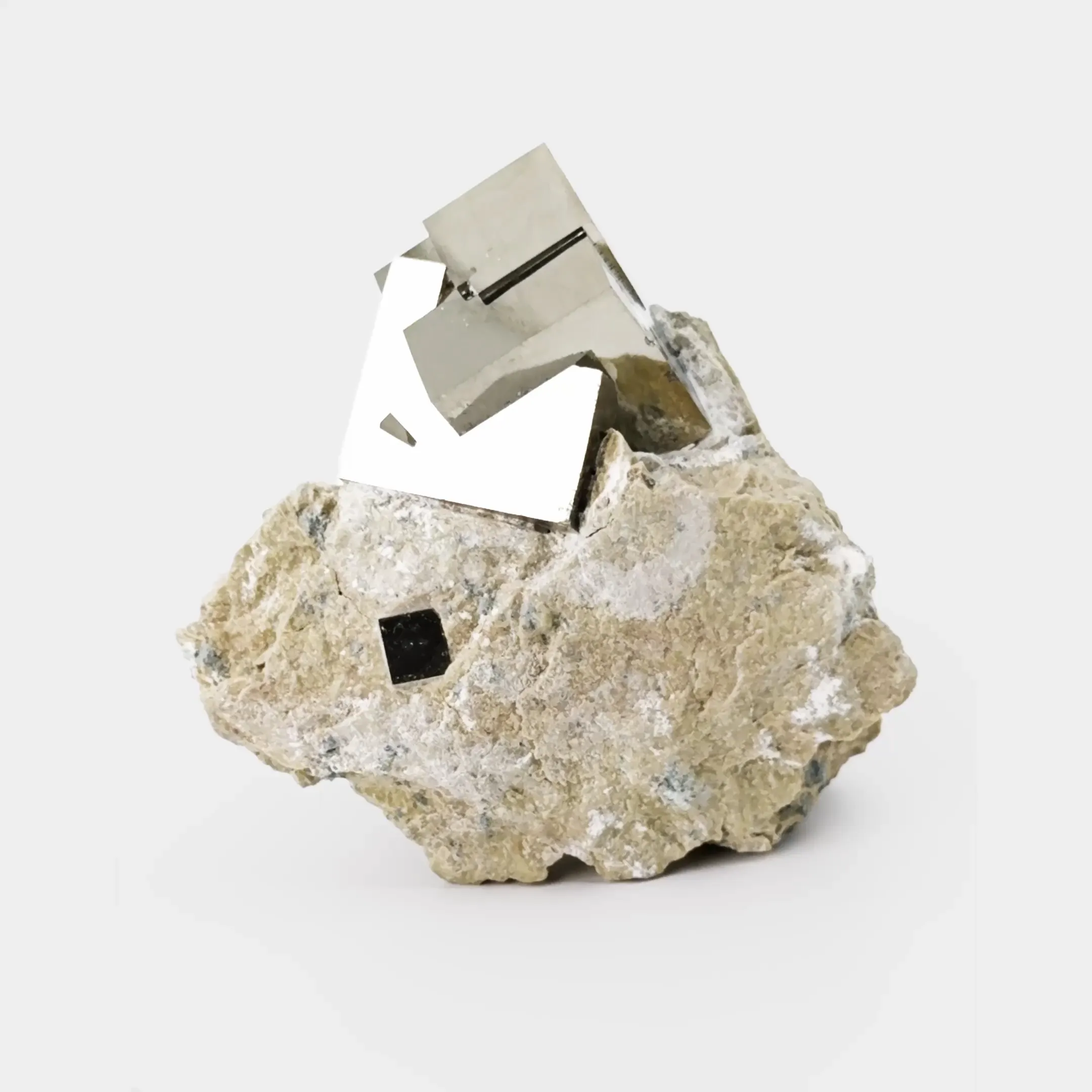 Pointed Pyrite in Matrix - image 1