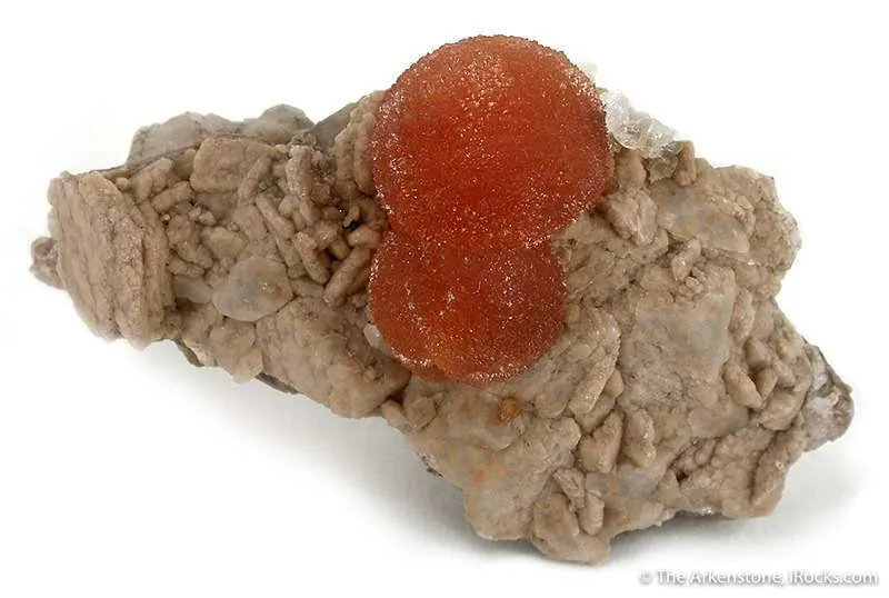 Poldervaartite on Chalcedony-Coated Calcite image