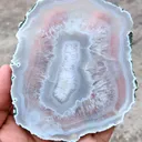 Polished Agate Slice, If you turn it towards the sun, it will turn completely yellow, - image 4