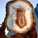Polished Agate Slice, If you turn it towards the sun, it will turn completely yellow, - image 6