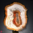Polished Agate Slice, If you turn it towards the sun, it will turn completely yellow, - image 1