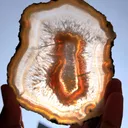 Polished Agate Slice, If you turn it towards the sun, it will turn completely yellow, - image 8
