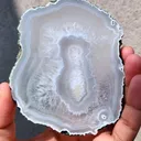 Polished Agate Slice, If you turn it towards the sun, it will turn completely yellow, - image 3