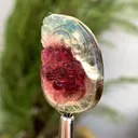 Polished Flower Shape Watermelon Tourmaline Carving from Afghanistan - image 5