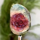 Polished Flower Shape Watermelon Tourmaline Carving from Afghanistan - image 2