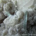 Pollucite (Fluorescent), Lepidolite, and Aquamarine - image 3