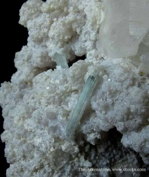 Pollucite (Fluorescent), Lepidolite, and Aquamarine - image 5