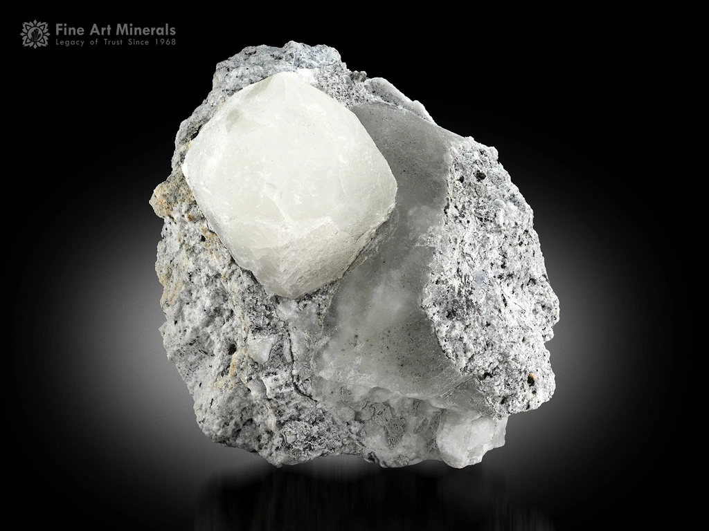 Pollucite from Chhappu, Braldu Valley, Shigar District, Gilgit-Baltistan, Pakistan image