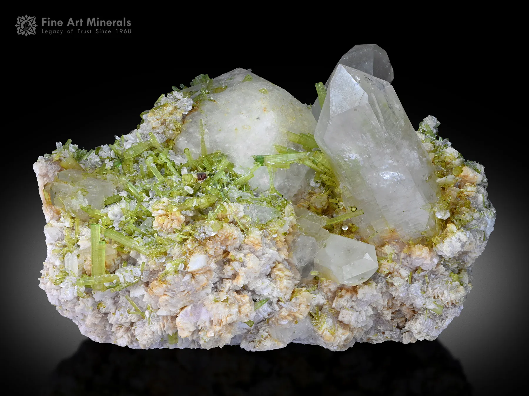 Pollucite with Tourmaline and Quartz from Pakistan - image 1