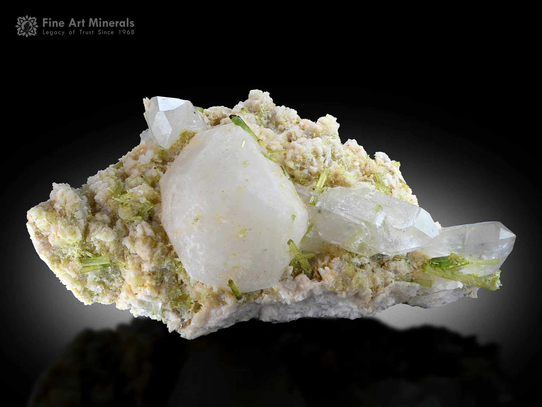 Pollucite with Tourmaline and Quartz from Pakistan - image 1