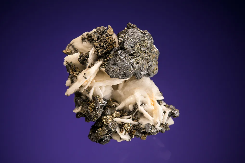 Polybasite on Barite image