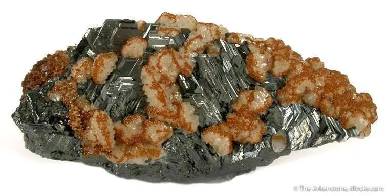 Polybasite With Calcite and Stephanite image