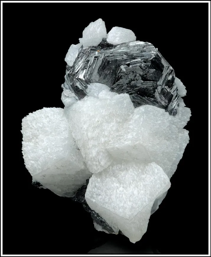 Polybasite with Calcite image