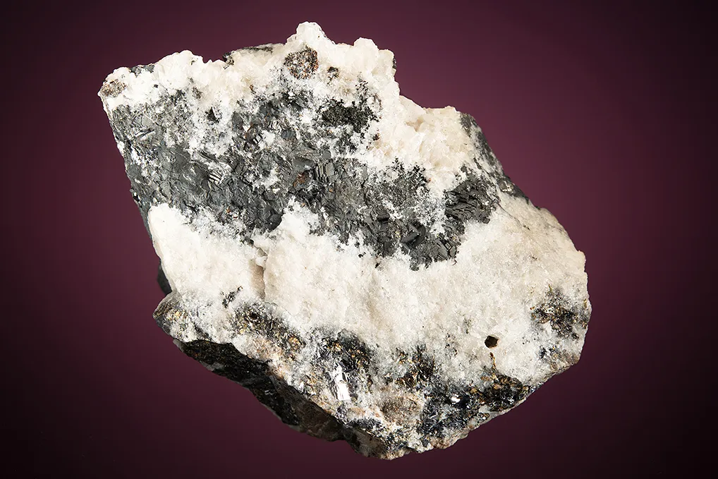 Polybasite with Silver on Quartz - image 3
