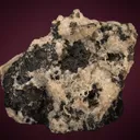Polybasite with Silver on Quartz - image 1
