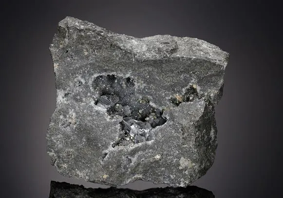 POLYBASITE with STEPHANITE PYRITE and SPHALERITE - image 1