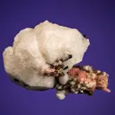 Polylithionite, Serandite and Aegirine on Analcime - image 2