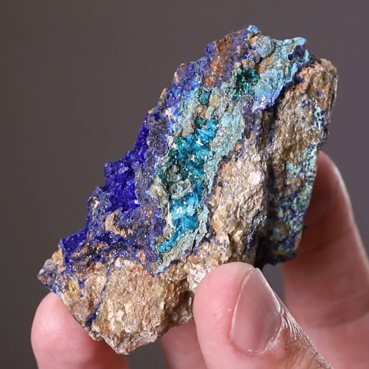 POSNJAKITE with Brochantite with LANGITE - image 2