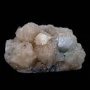 Powellite Fluorescent, Apophyllite Fuse with Stilbite Natural Mineral Specimen - image 5