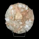 Powellite Fluorescent Mineral with Apophyllite Natural Mineral Specimen - image 1