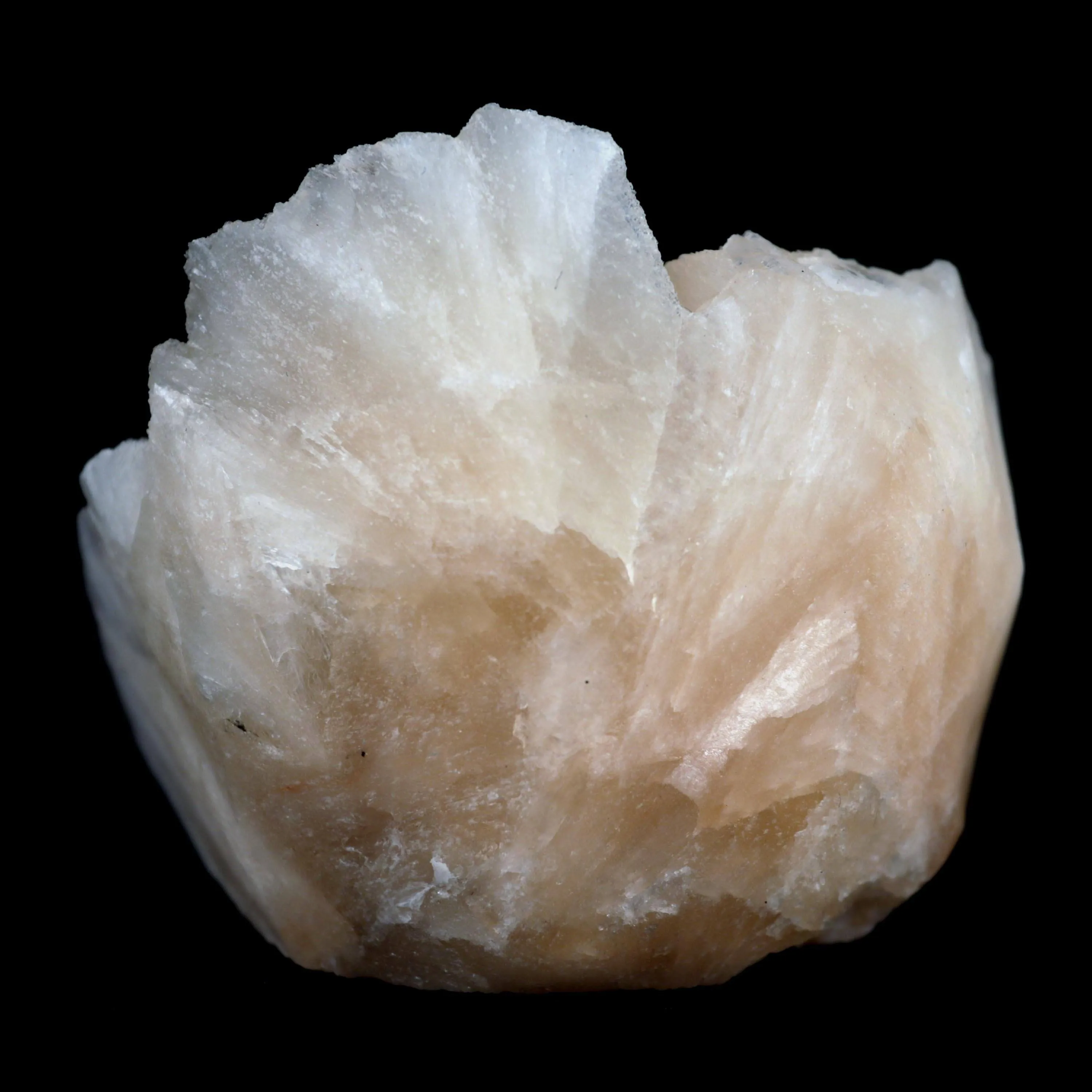 Powellite Fluorescent Mineral with Apophyllite Stilbite Natural Mineral Specimen - image 5