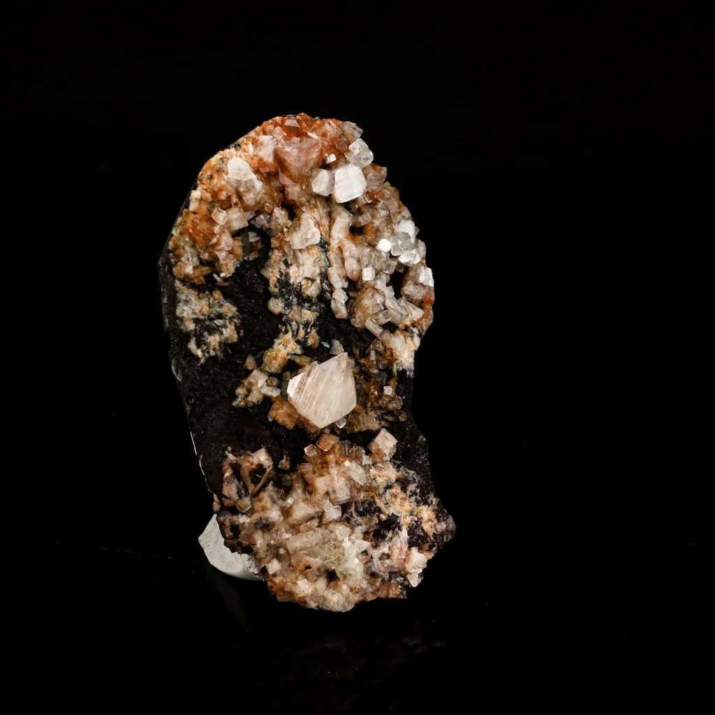 Powellite Fluorescent on Apophyllite Natural Mineral Specimen - image 3