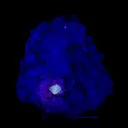 Powellite Fluorescent on Apophyllite  Natural Mineral Specimen - image 1