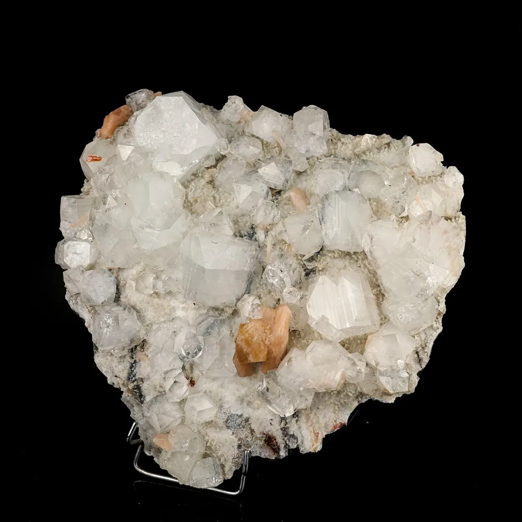 Powellite Fluorescent on Apophyllite Natural Mineral Specimen - image 7