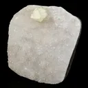Powellite Fluorescent on MM Quartz Free Standing Natural Mineral Specimen - image 2