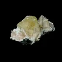 Powellite (Fluorocent Rare Find) with Stilbite Natural Mineral Specimen - image 2