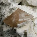 Powellite Fluoroscent Mineral on Apophyllite Etiched Cluster Natural Mineral Specimen - image 2