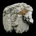 Powellite Fluoroscent Mineral on Apophyllite Etiched Cluster Natural Mineral Specimen - image 4