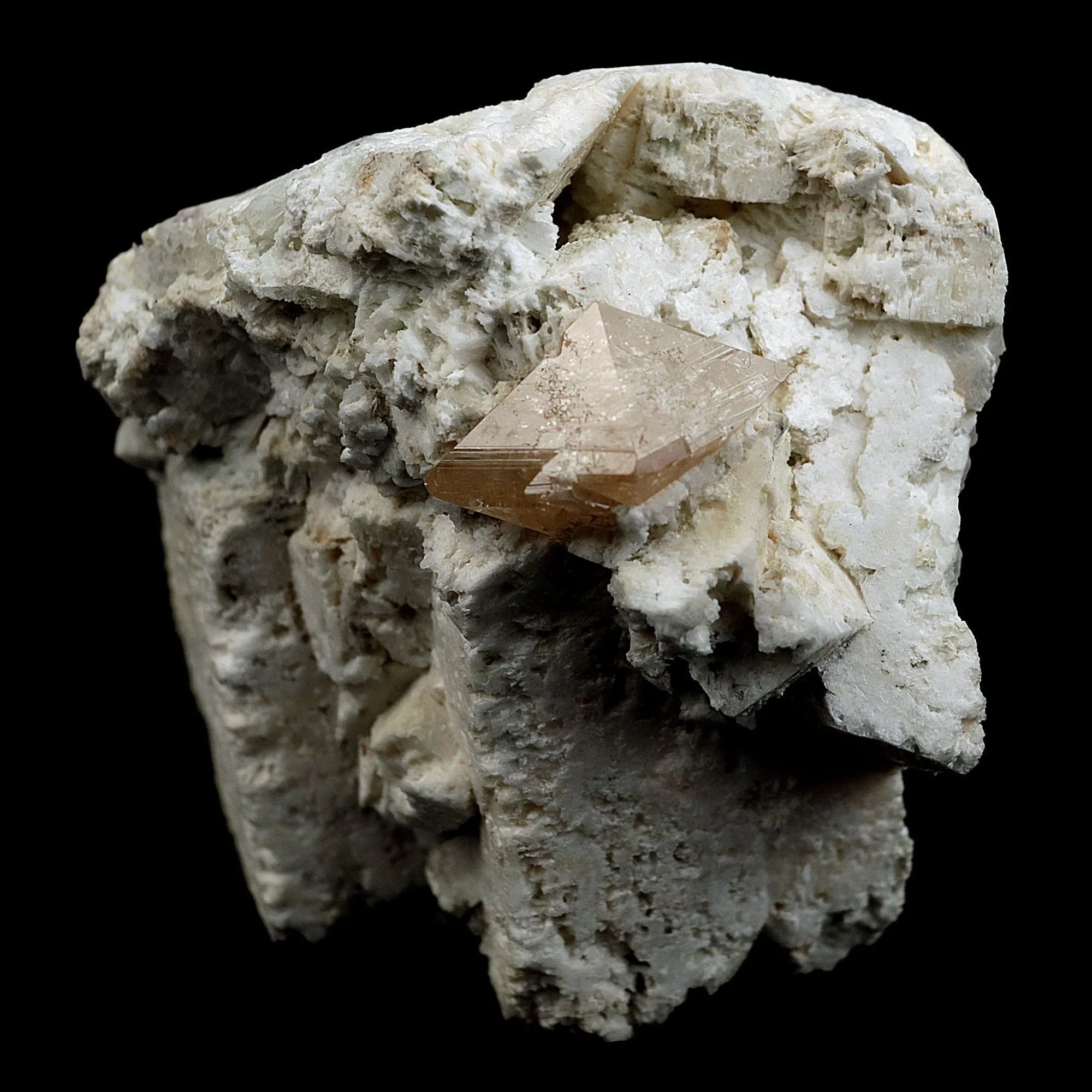 Powellite Fluoroscent Mineral on Apophyllite Etiched Cluster Natural Mineral Specimen - image 6