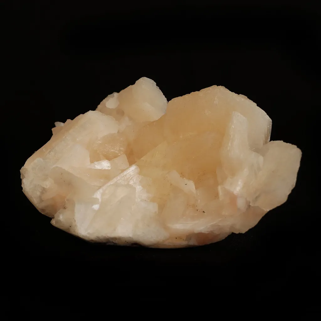 Powellite (Flurocent Mineral) With Stilbite Natural Mineral Specimen - image 3