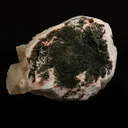 Powellite (Flurocent Mineral) With Stilbite Natural Mineral Specimen - image 5