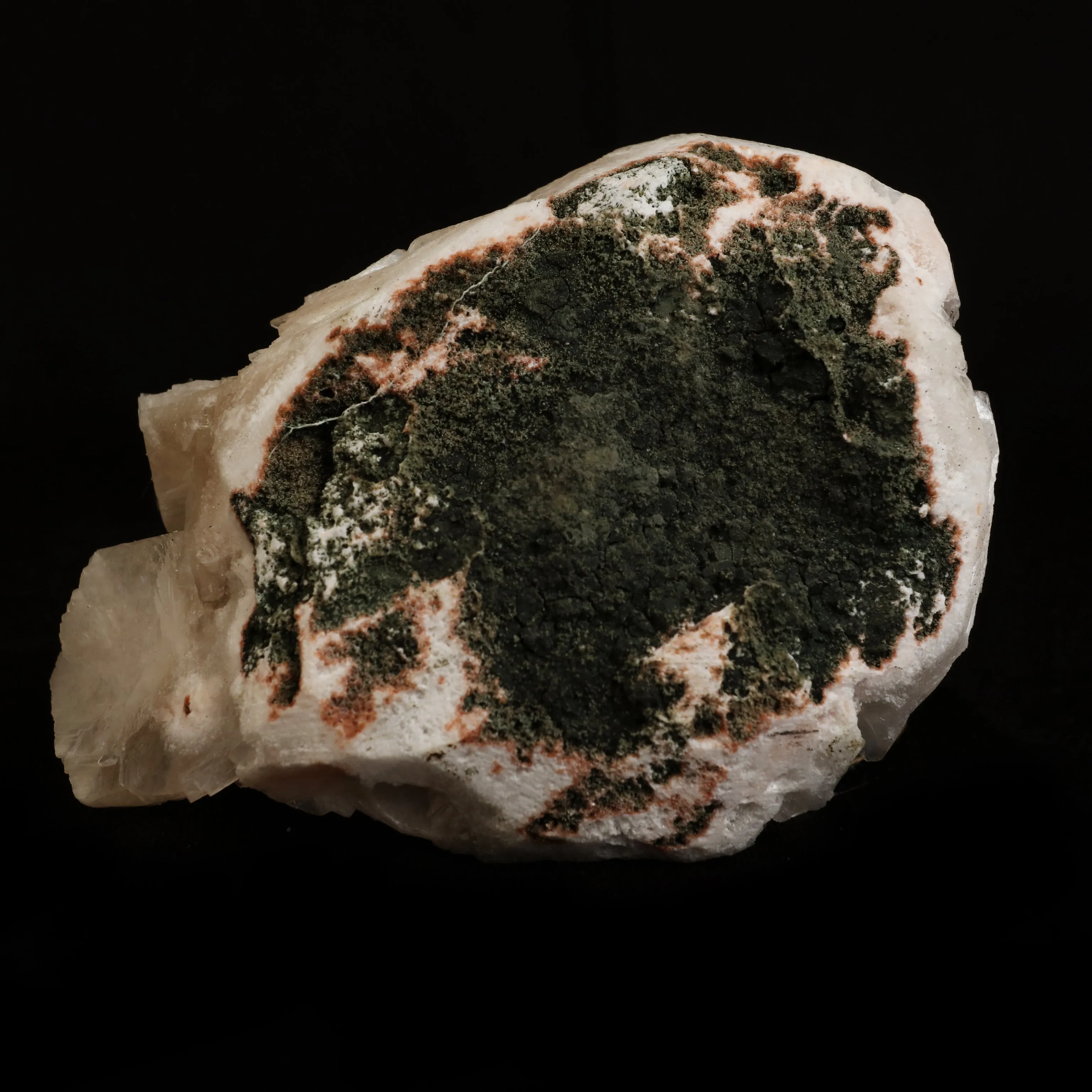 Powellite (Flurocent Mineral) With Stilbite Natural Mineral Specimen - image 5
