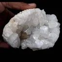 Powellite Inside Apophyllite Half Geode Natural Mineral Specimen - image 4